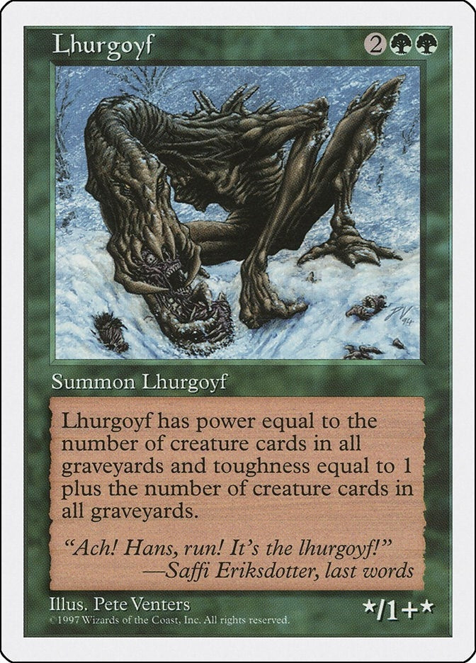 Image for Lhurgoyf (5ED) - Magic: The Gathering