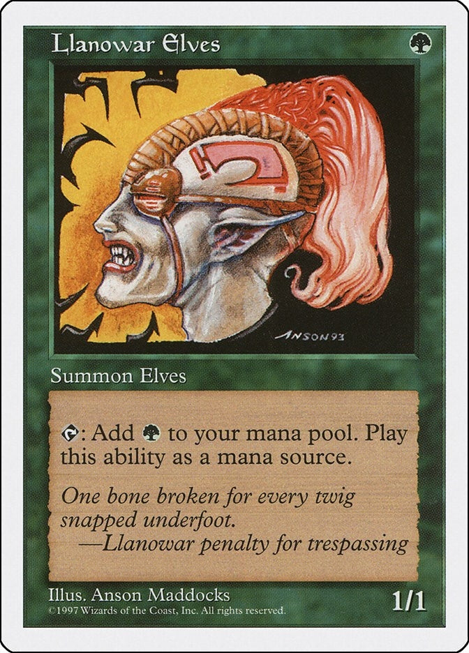 Image for Llanowar Elves (5ED) - Magic: The Gathering