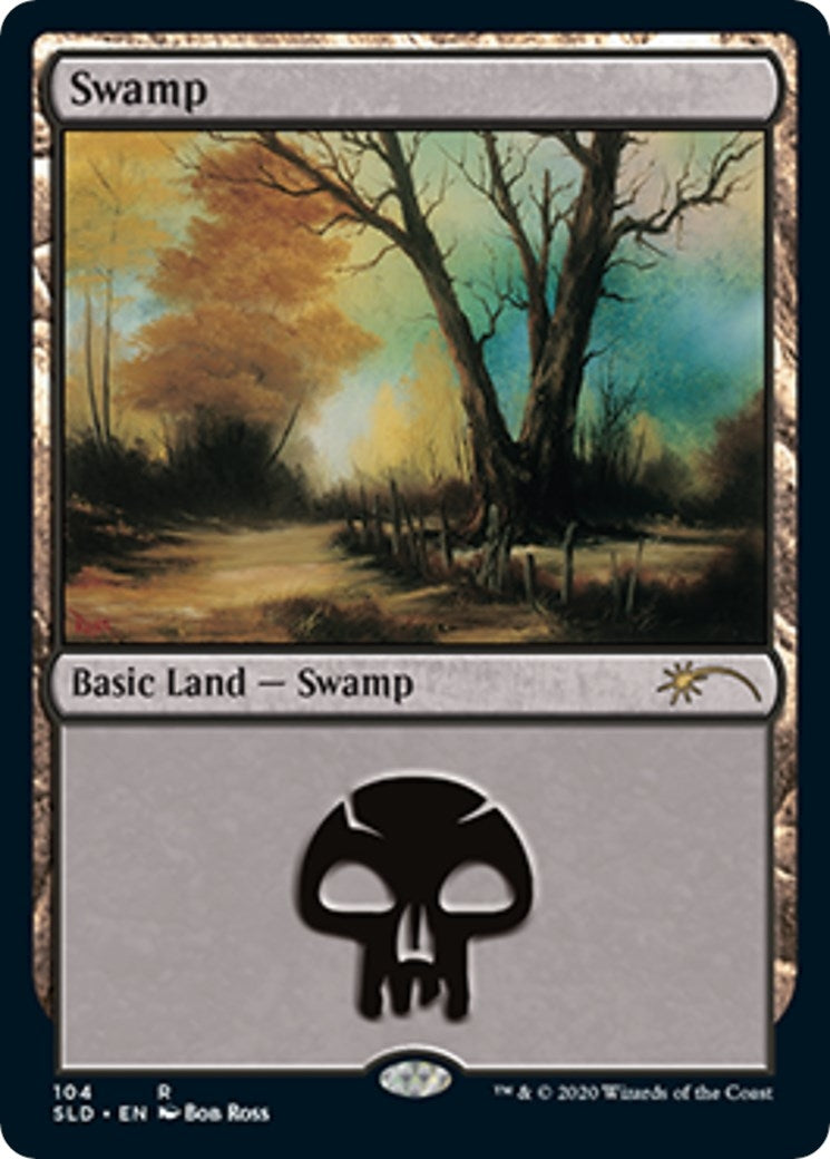 Image for Swamp (104) (Bob Ross) (104) (SLD) - Magic: The Gathering