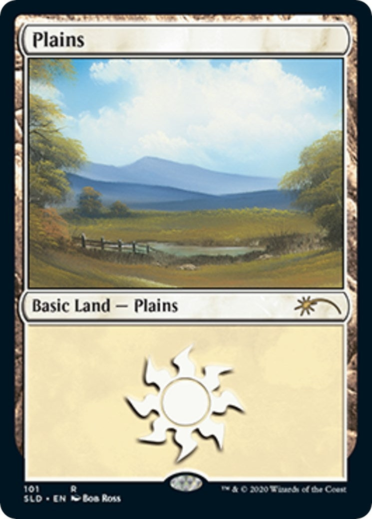 Image for Plains (101) (Bob Ross) (101) (SLD) - Magic: The Gathering