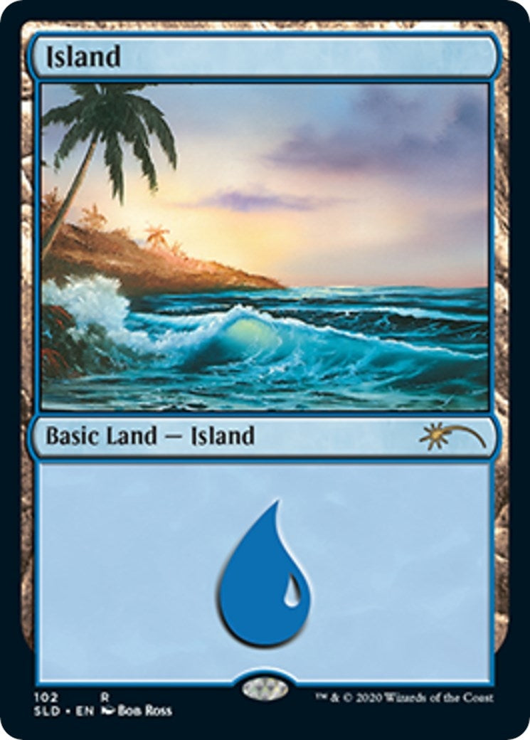 Image for Island (102) (Bob Ross) (102) (SLD) - Magic: The Gathering