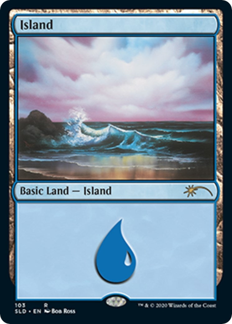 Image for Island (103) (Bob Ross) (103) (SLD) - Magic: The Gathering
