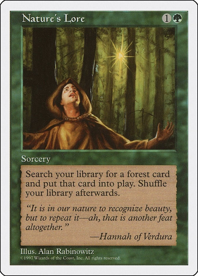Image for Nature's Lore (5ED) - Magic: The Gathering