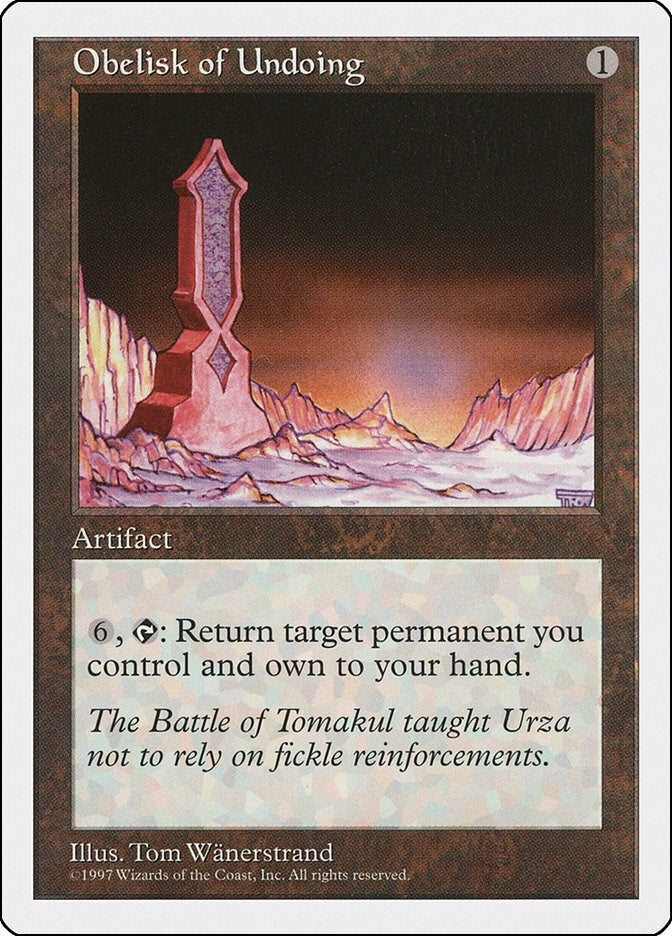 Image for Obelisk of Undoing (5ED) - Magic: The Gathering