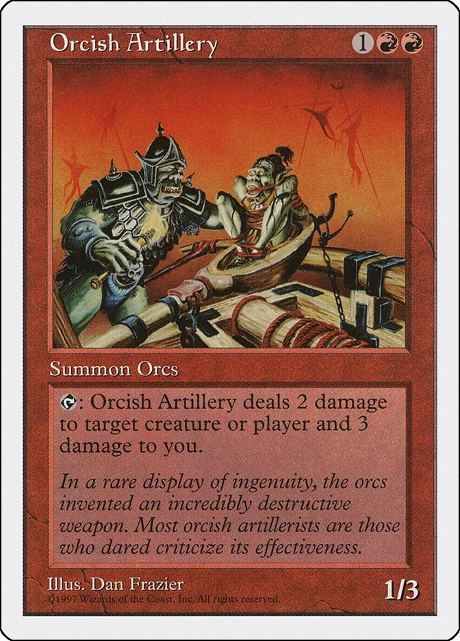 Image for Orcish Artillery (5ED) - Magic: The Gathering