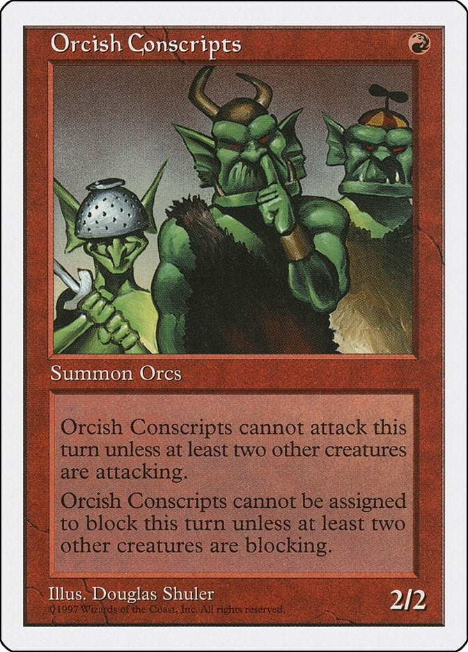 Image for Orcish Conscripts (5ED) - Magic: The Gathering