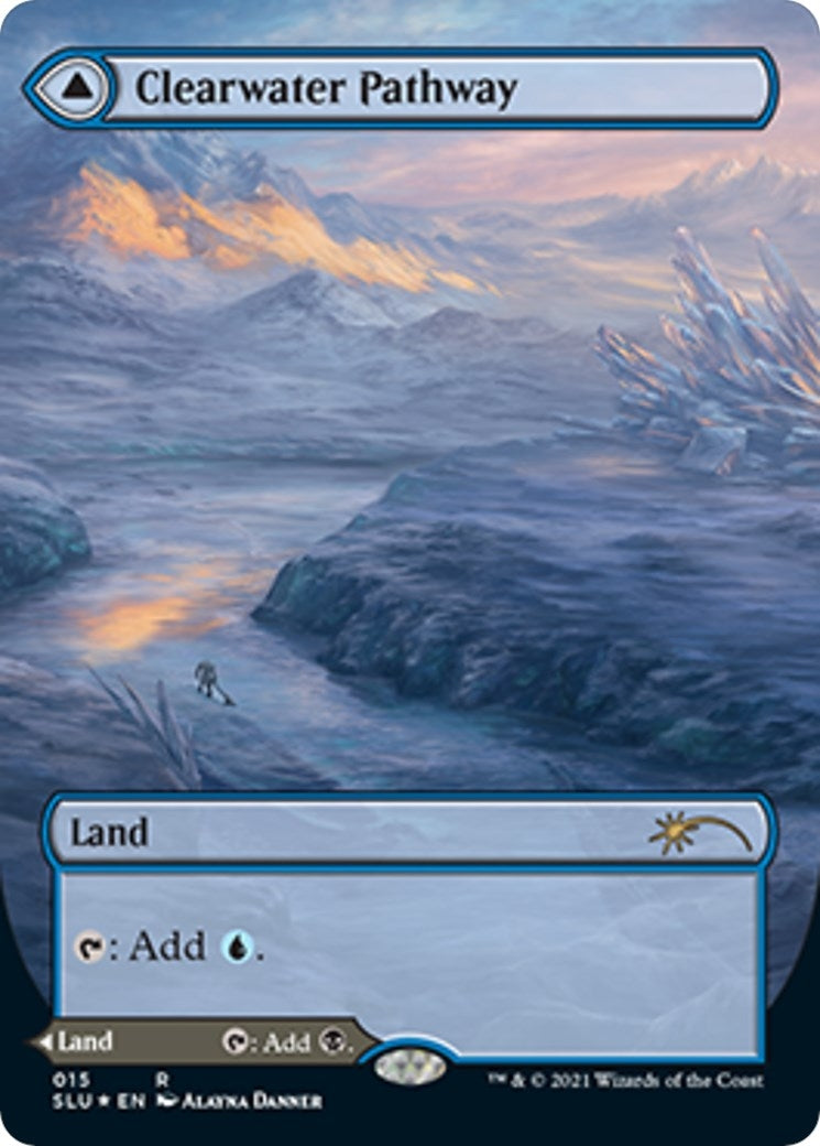 Image for Clearwater Pathway (Borderless) (15) (SLU) - Magic: The Gathering