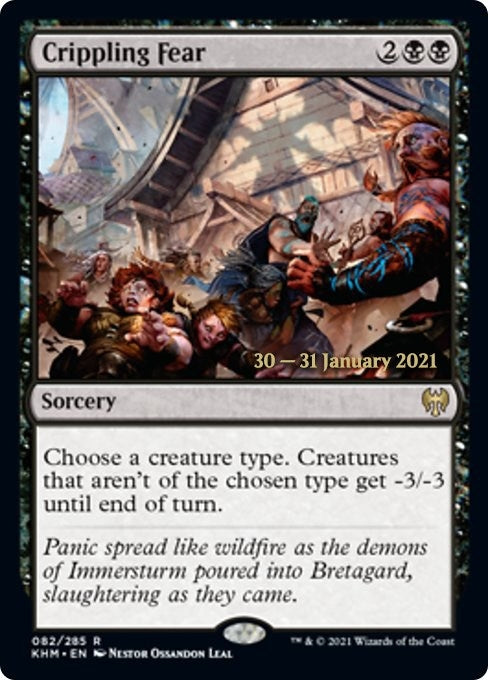 Image for Crippling Fear (82) (PRE) - Magic: The Gathering