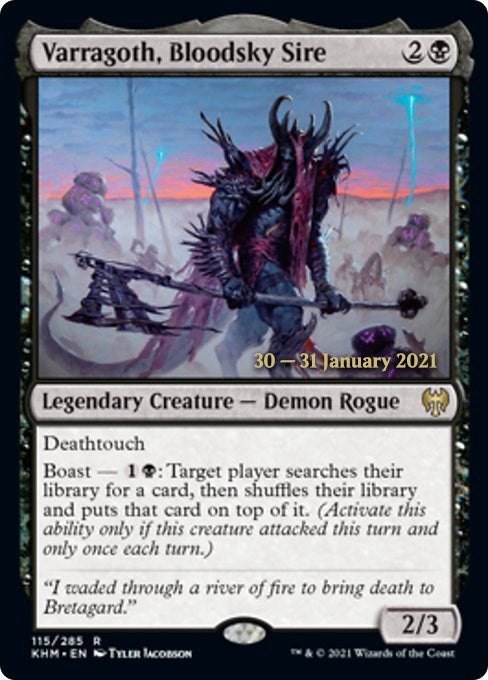 Image for Varragoth, Bloodsky Sire (115) (PRE) - Magic: The Gathering