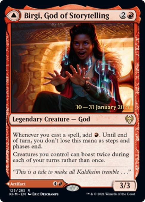 Image for Birgi, God of Storytelling (123) (PRE) - Magic: The Gathering