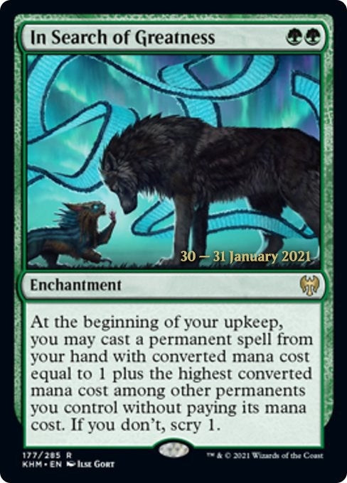 Image for In Search of Greatness (177) (PRE) - Magic: The Gathering