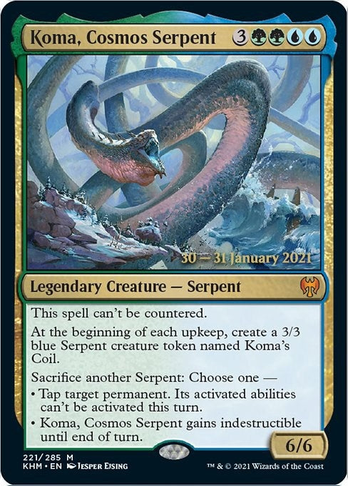 Image for Koma, Cosmos Serpent (221) (PRE) - Magic: The Gathering