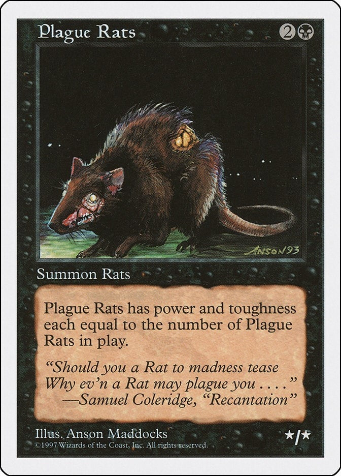 Image for Plague Rats (5ED) - Magic: The Gathering