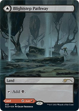 Image for Blightstep Pathway (Borderless) (12) (SLU) - Magic: The Gathering