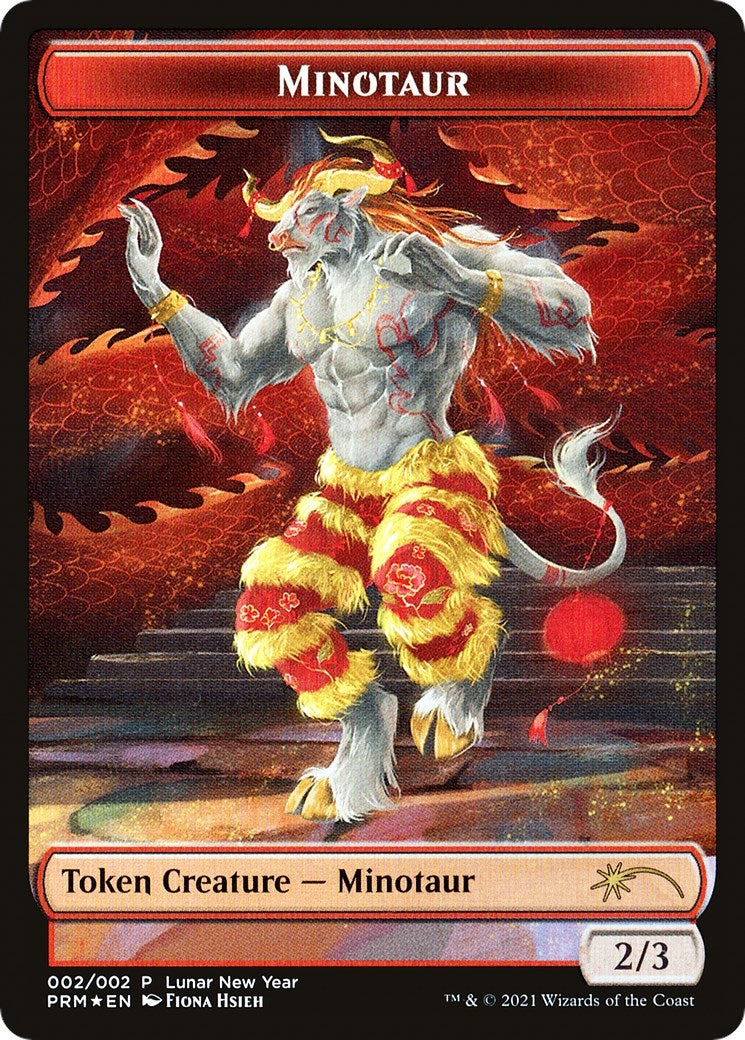 Image for Minotaur Token (2021 Lunar New Year Promo) (2) (UMP) - Magic: The Gathering