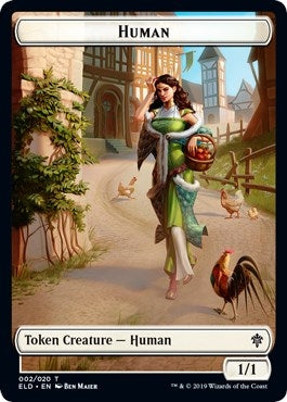 Image for Human // Insect Double-Sided Token (Challenger 2021) (2 // 7) (UMP) - Magic: The Gathering