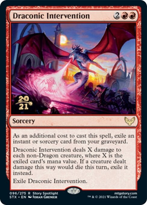 Image for Draconic Intervention (96) (PRE) - Magic: The Gathering