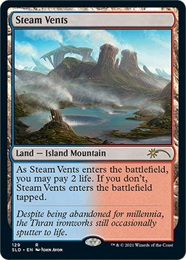 Image for Steam Vents (129) (SLD) - Magic: The Gathering