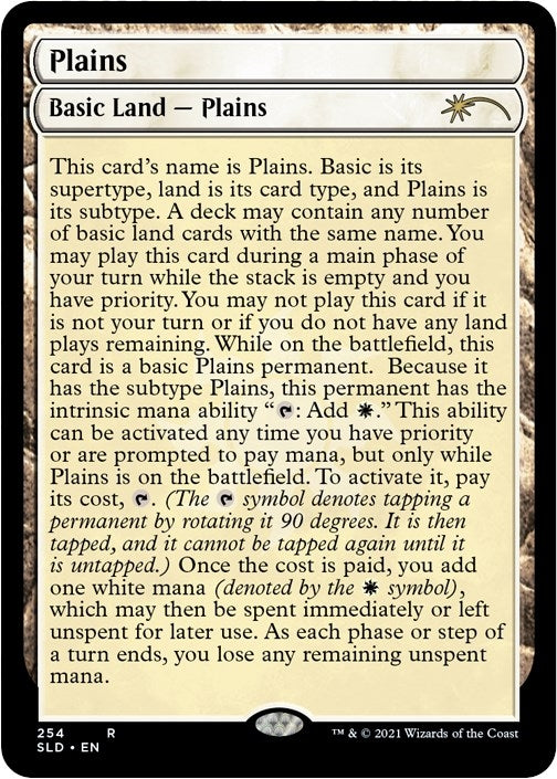 Image for Plains (254) (Full-Text Lands) (254) (SLD) - Magic: The Gathering