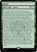 Image for Forest (258) (Full-Text Lands) (258) (SLD) - Magic: The Gathering