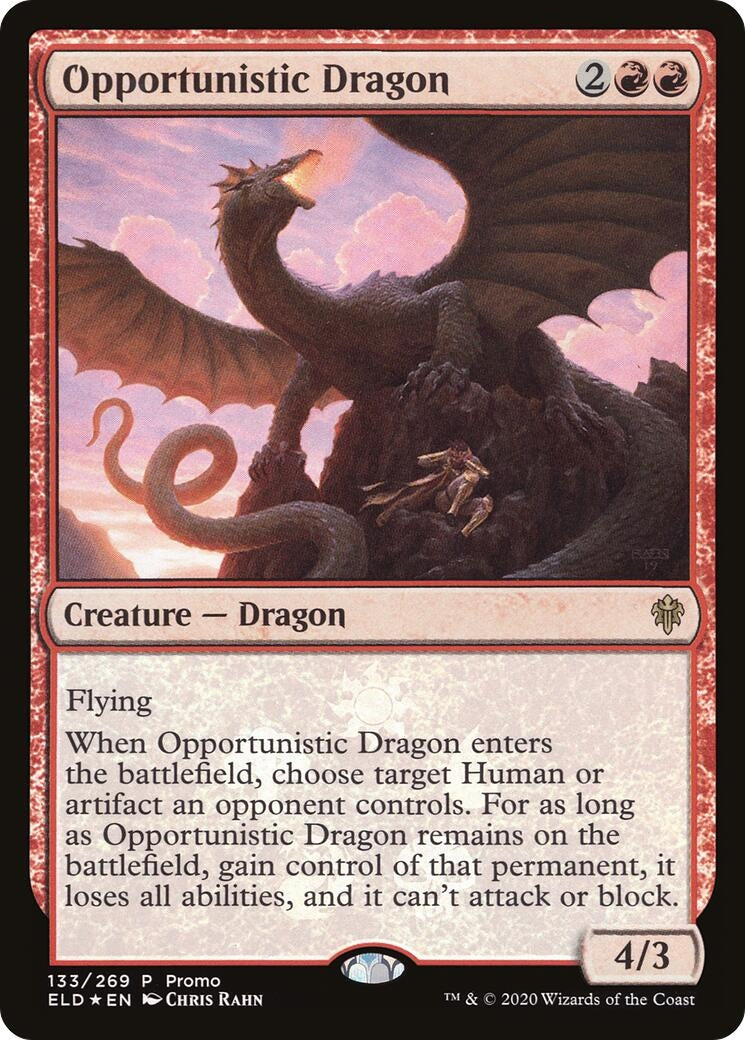 Image for Opportunistic Dragon (133) (MEDIA) - Magic: The Gathering
