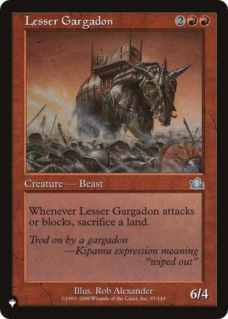 Lesser Gargadon (97/143) (LIST)