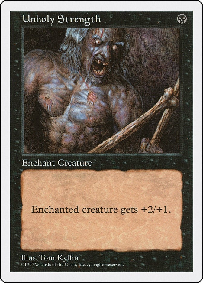 Image for Unholy Strength (5ED) - Magic: The Gathering