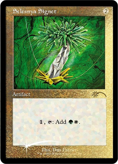 Image for Selesnya Signet (Foil Etched) (290) (SLD) - Magic: The Gathering