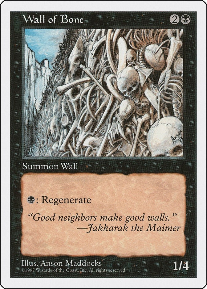 Image for Wall of Bone (5ED) - Magic: The Gathering