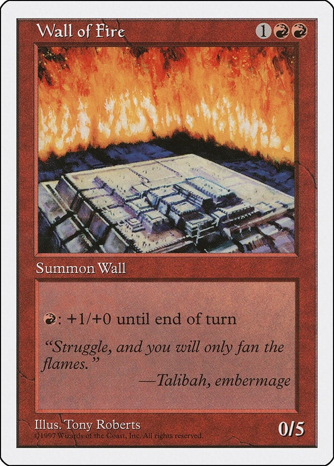 Image for Wall of Fire (5ED) - Magic: The Gathering