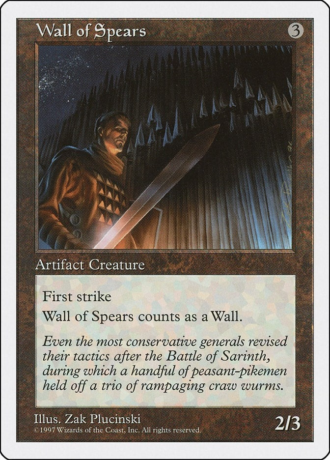 Image for Wall of Spears (5ED) - Magic: The Gathering