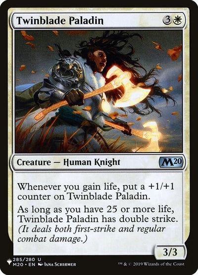 Twinblade Paladin (285/280) (LIST)
