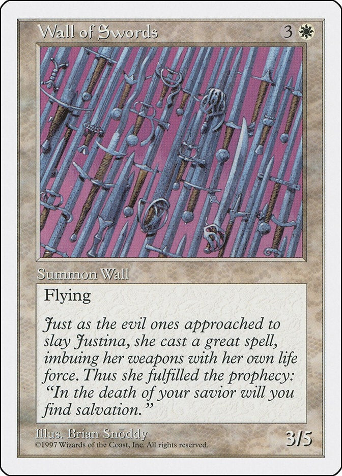 Image for Wall of Swords (5ED) - Magic: The Gathering