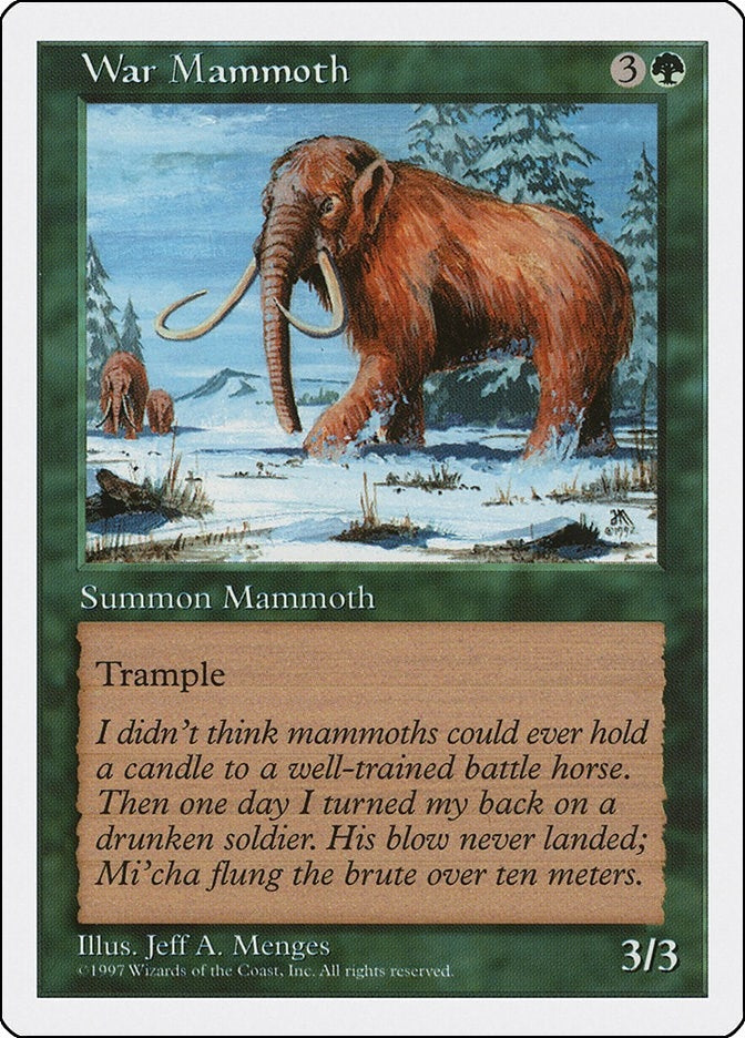 Image for War Mammoth (5ED) - Magic: The Gathering