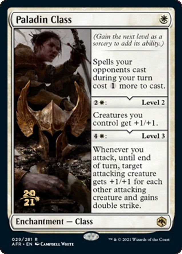 Image for Paladin Class (29) (PRE) - Magic: The Gathering