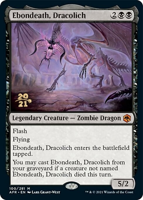 Image for Ebondeath, Dracolich (100) (PRE) - Magic: The Gathering
