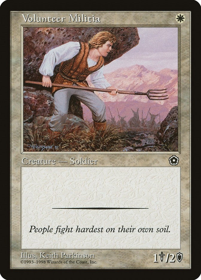 Image for Volunteer Militia (P02) - Magic: The Gathering