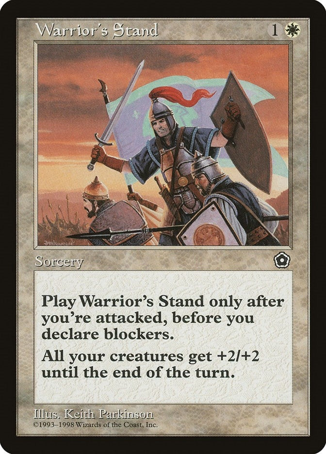 Image for Warrior's Stand (P02) - Magic: The Gathering
