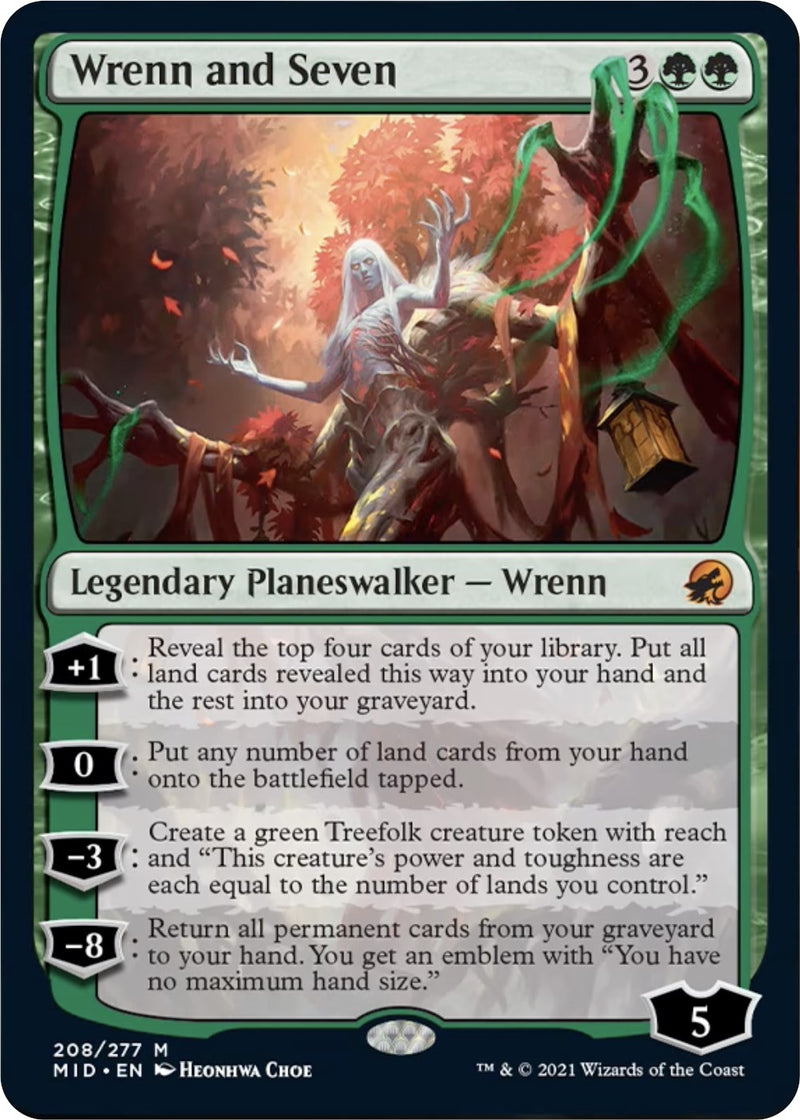 Image for Wrenn and Seven (208) (MID) - Magic: The Gathering