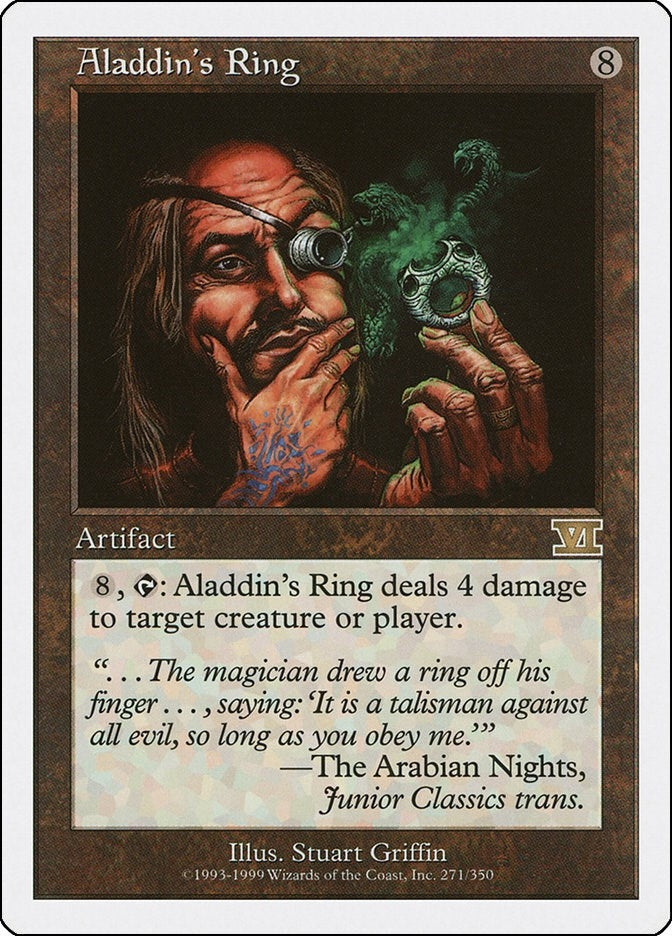 Image for Aladdin's Ring (271) (6ED) - Magic: The Gathering