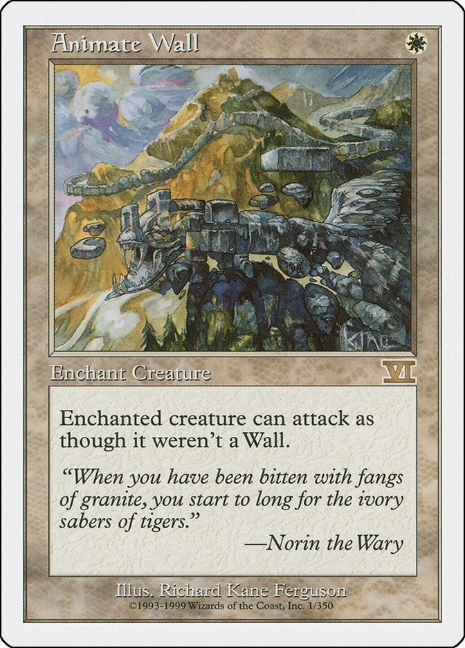 Image for Animate Wall (1) (6ED) - Magic: The Gathering