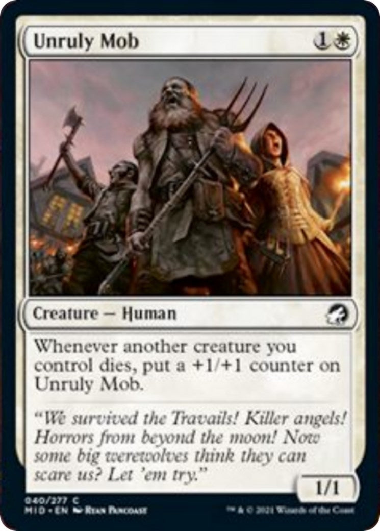 Image for Unruly Mob (40) (MID) - Magic: The Gathering