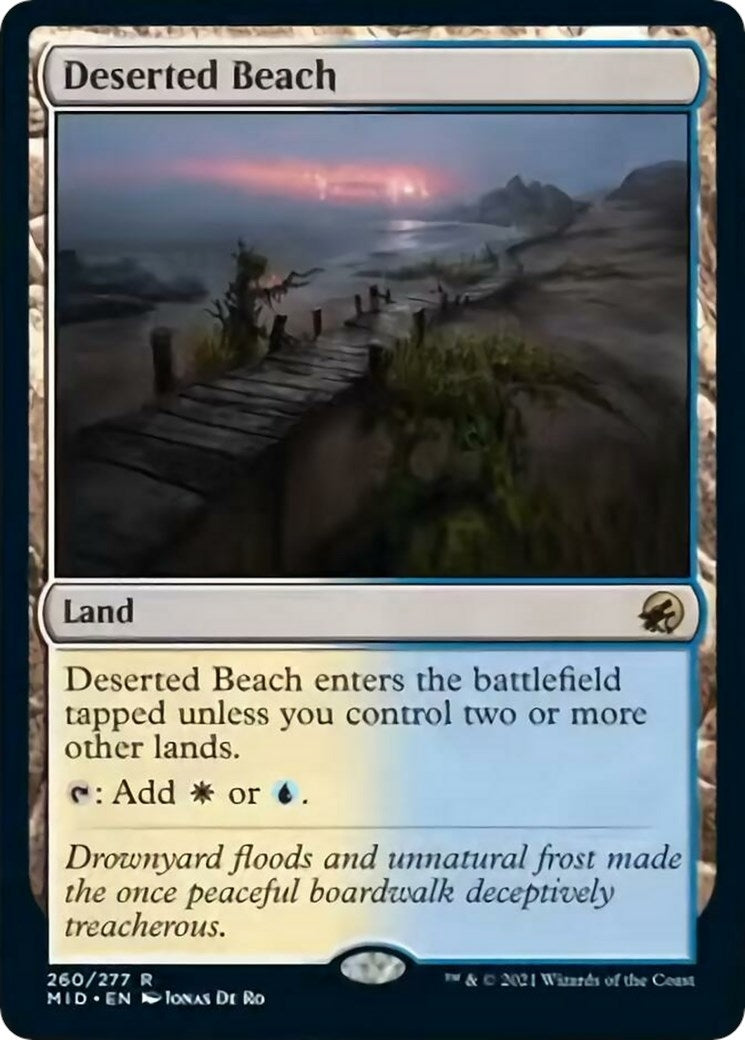 Image for Deserted Beach (260) (MID) - Magic: The Gathering