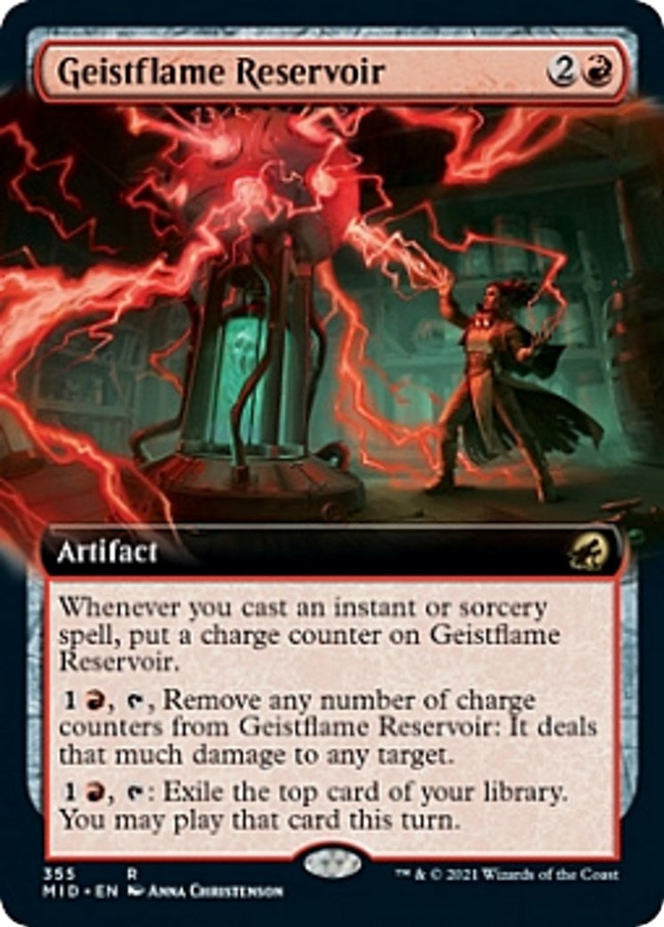 Image for Geistflame Reservoir (Extended Art) (355) (MID) - Magic: The Gathering