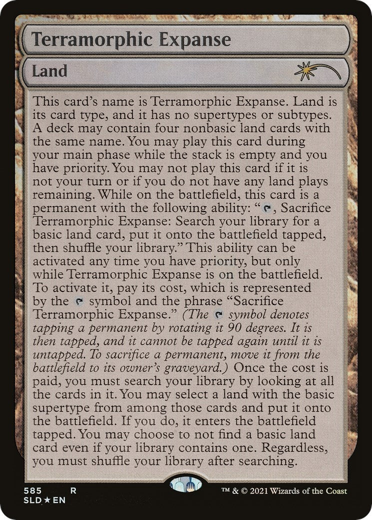 Image for Terramorphic Expanse (Full-Text Lands) (585) (SLD) - Magic: The Gathering