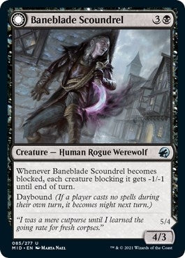 Image for Baneblade Scoundrel (85) (MID) - Magic: The Gathering