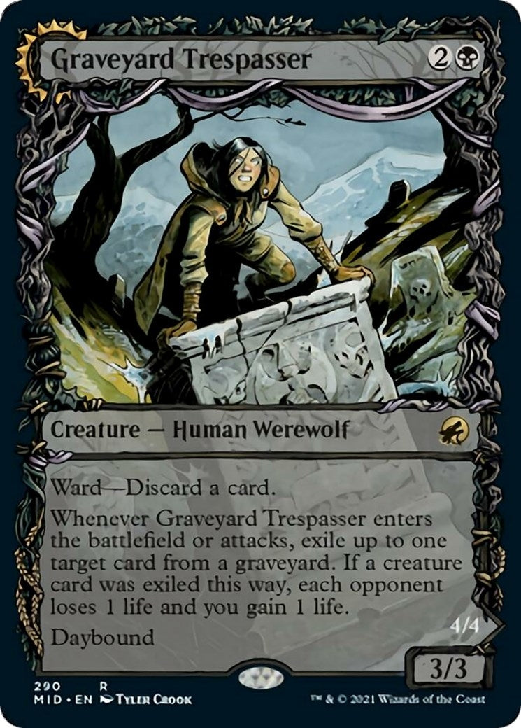 Image for Graveyard Trespasser (Showcase) (290) (MID) - Magic: The Gathering