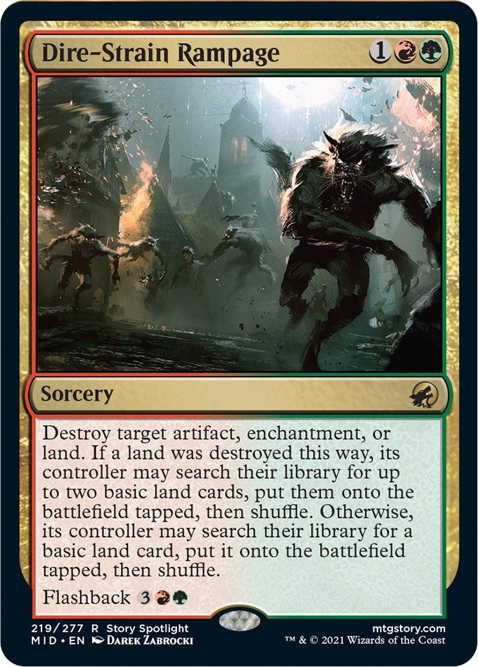Image for Dire-Strain Rampage (219) (MID) - Magic: The Gathering