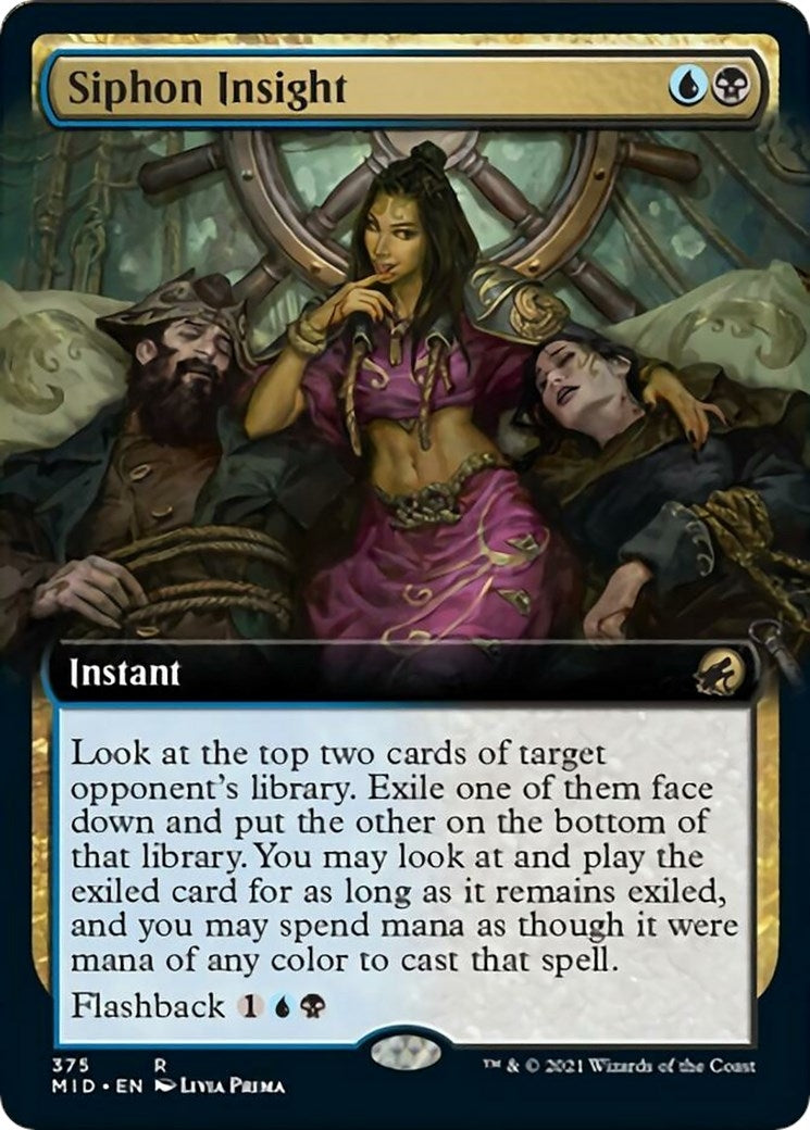 Image for Siphon Insight (Extended Art) (375) (MID) - Magic: The Gathering