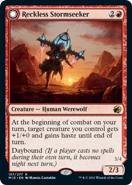 Image for Reckless Stormseeker (157) (MID) - Magic: The Gathering
